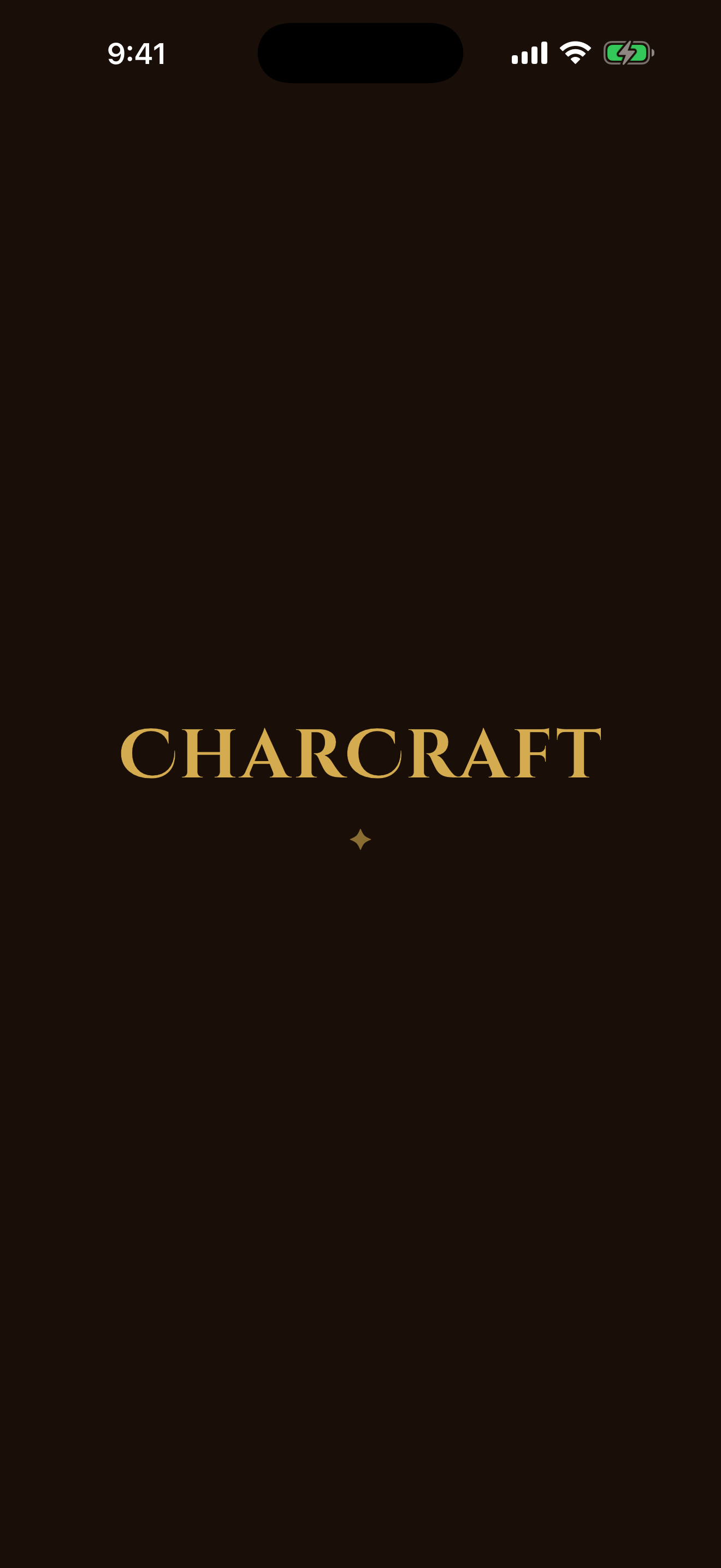 CharCraft splash screen